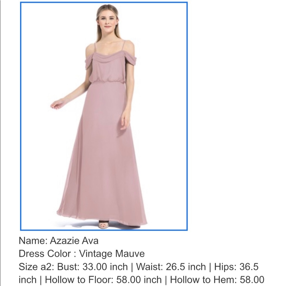 Azazie Ava Bridesmaids Dress
Dress Color: Vintage Mauve